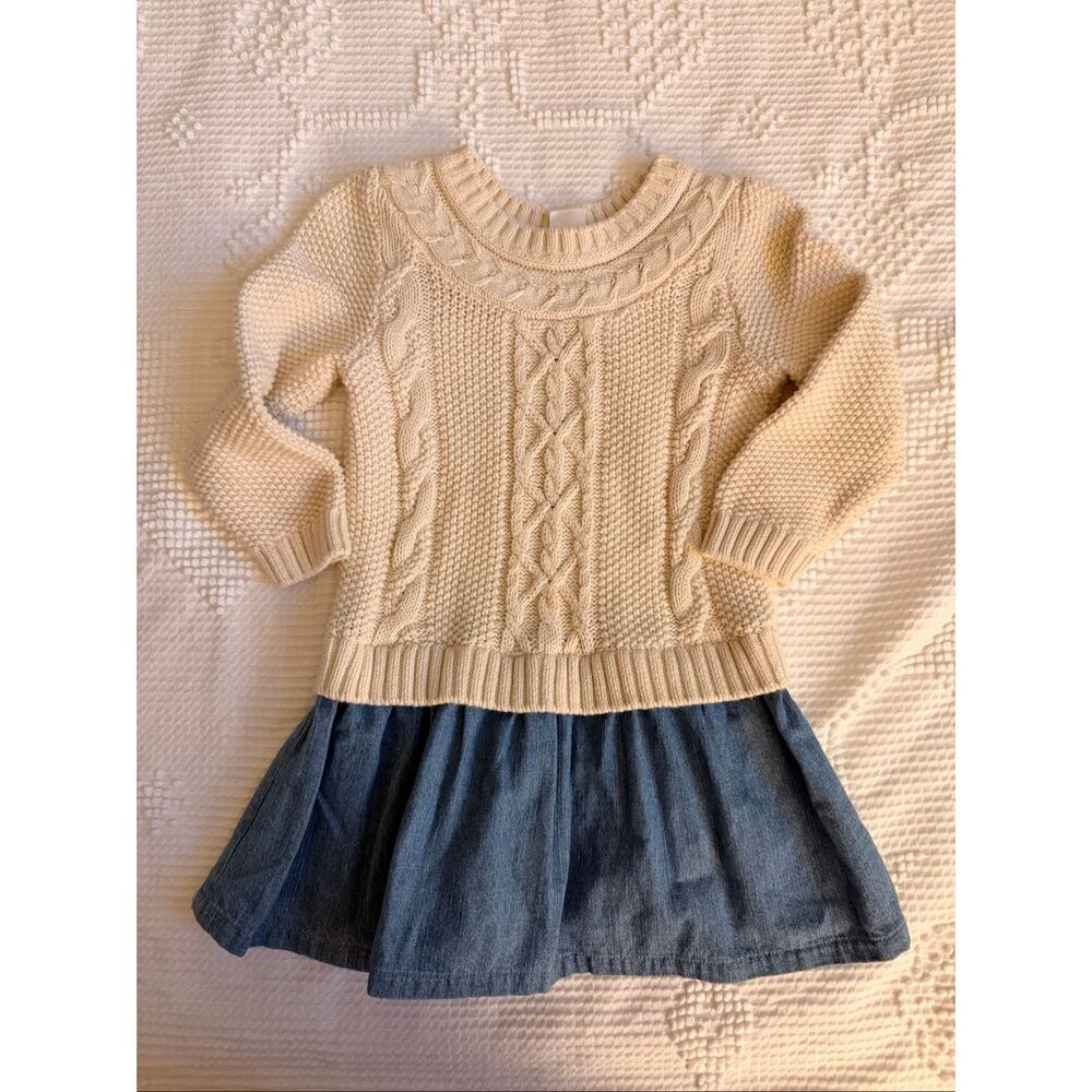 Gap Girls Cable Knit Sweater Dress Size 2T